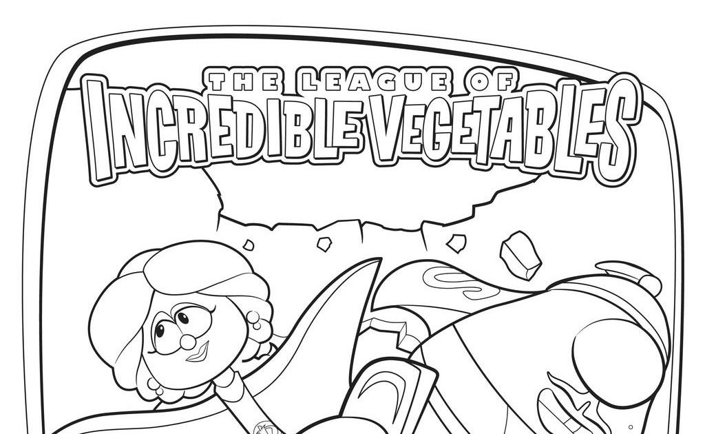 Veggietales Coloring Pages Larryboy - Super Kins Author