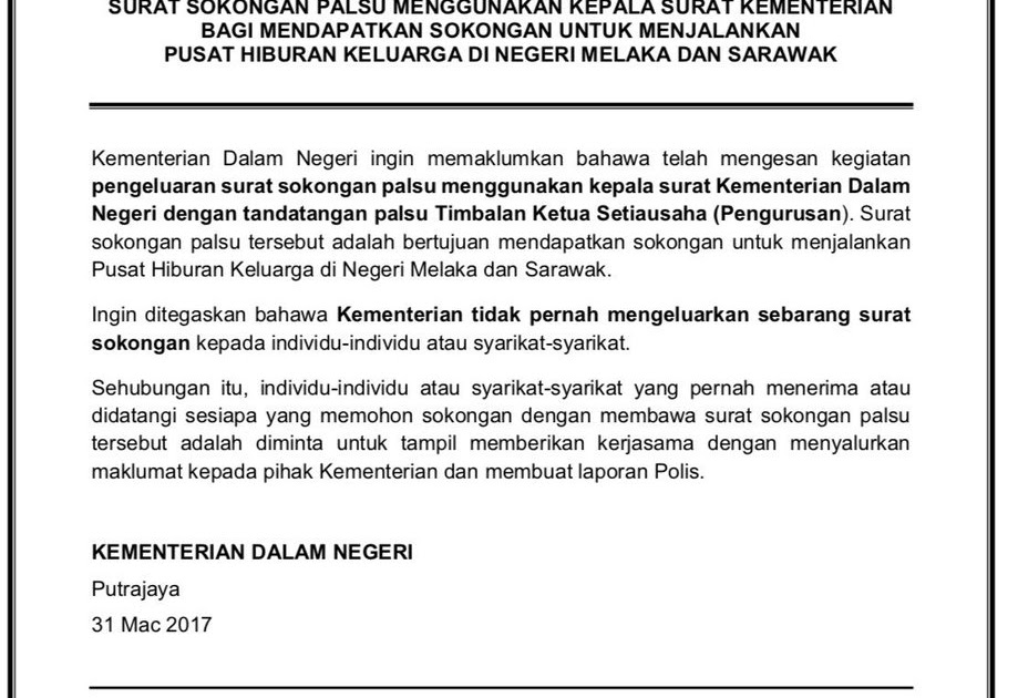 Surat Rasmi Permohonan Menggunakan Kenderaan - Wallpaper 