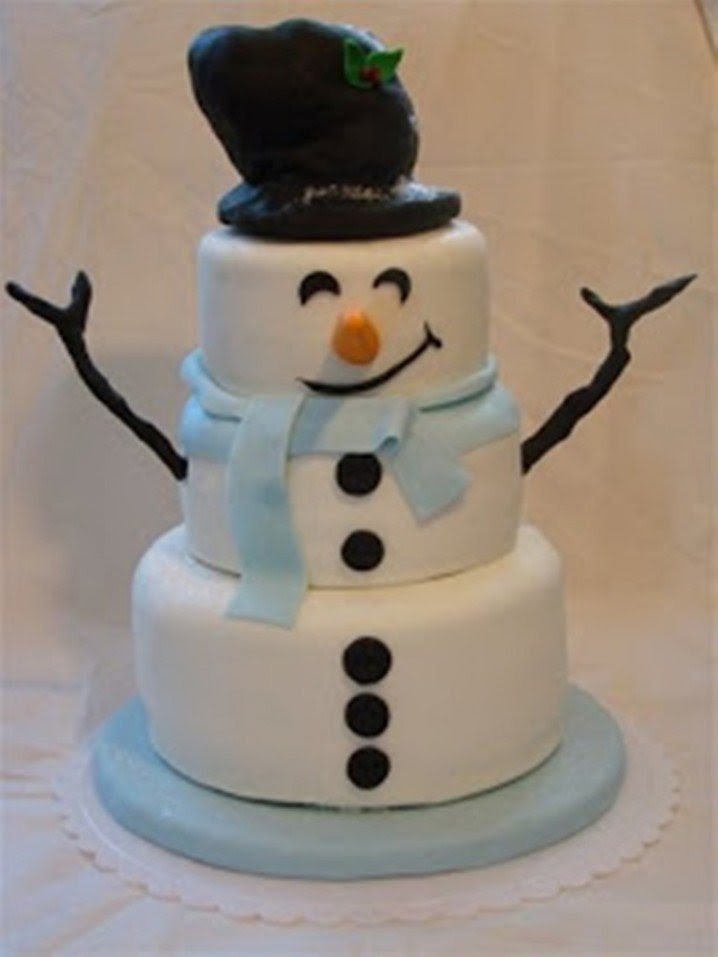 Take the 10cm (4in) cake and carve away the top and bottom edges creating a slightly rounded shape. Snowman Cake Ideas For Christmas Crochet Patterns And Tutorials