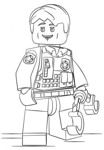 Lego coloring pages are pictures presenting the most popular building blocks in the world. Lego Undercover Police Officer Coloring Page Free Printable Coloring Pages