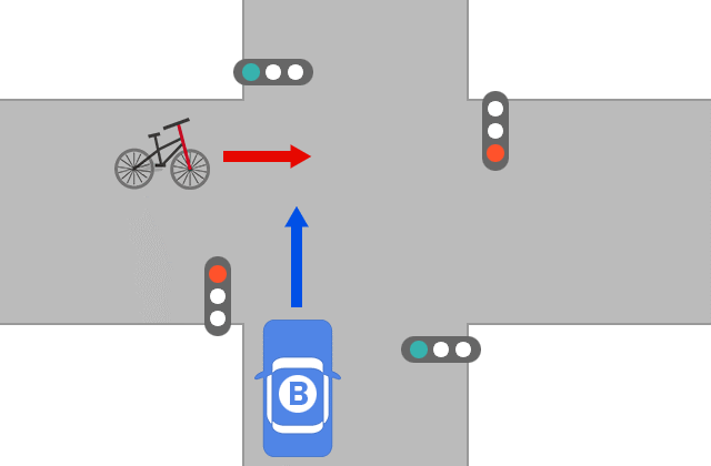 名古屋市で車と自転車が衝突