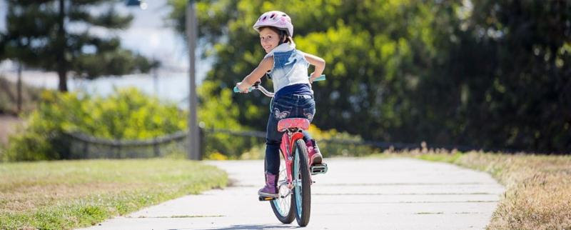 Child on bike