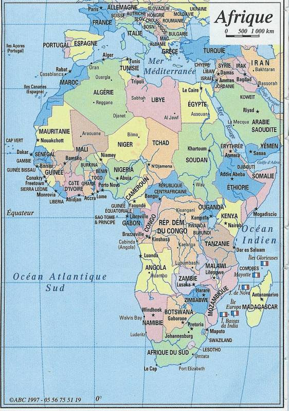 25 Charmant Capitales Afrique Carte
