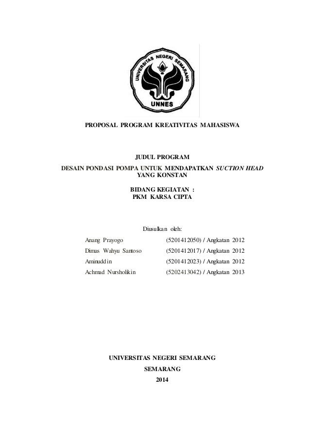 Contoh Judul Pkm Yang Didanai - Contoh Siar