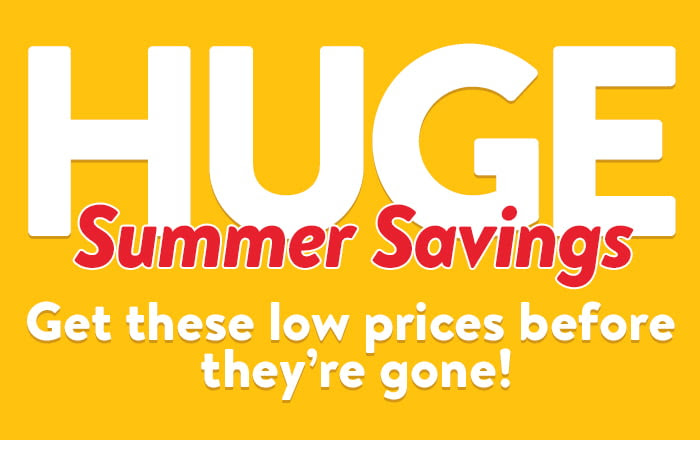 Get these low prices before they're gone!