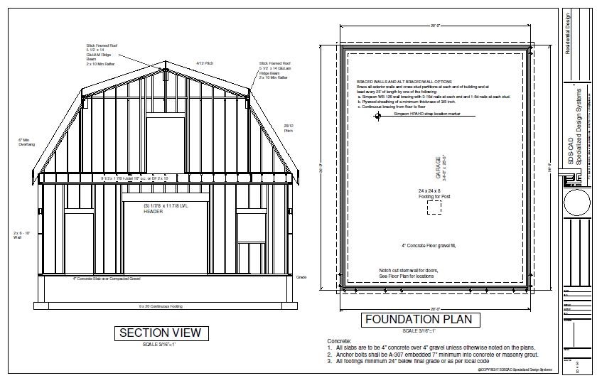 12x16 barngambrel shed 2 - shed plans - stout sheds llc