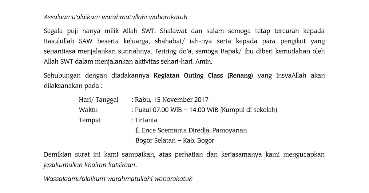 Berikut Contoh Surat Resmi Bahasa Sunda Tentang Kerja ...