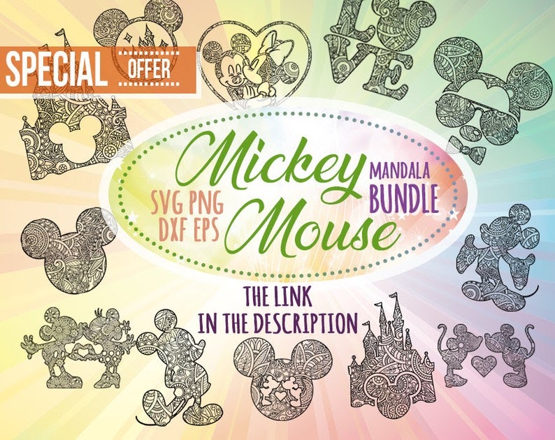 Download Mandala Mickey Svg Printable - Free Layered SVG Files - Icons SVG Free Wanderful Although I find ...