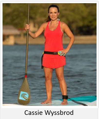 Picture of Cassie paddleboarding