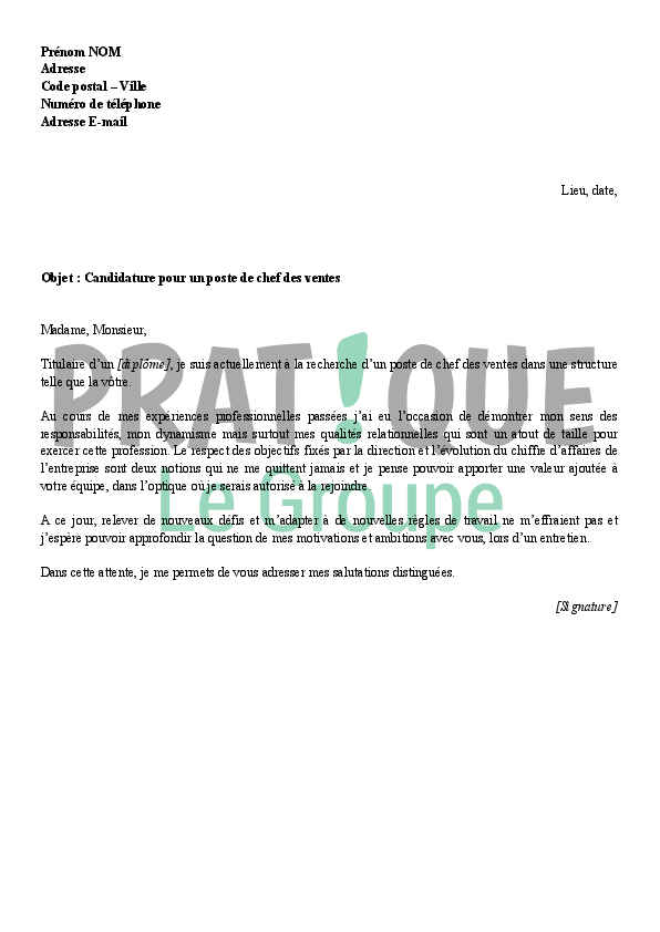 modele de lettre de réclamation bouygues telecom