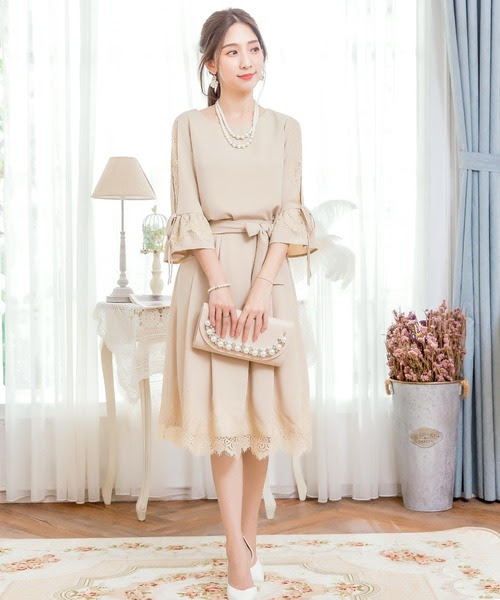 最新結婚 式 可愛い ワンピース 最高の動物画像