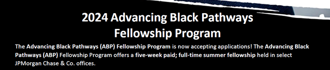 2024 JPMorgan Chase - Advancing Black Pathways Fellowship Program