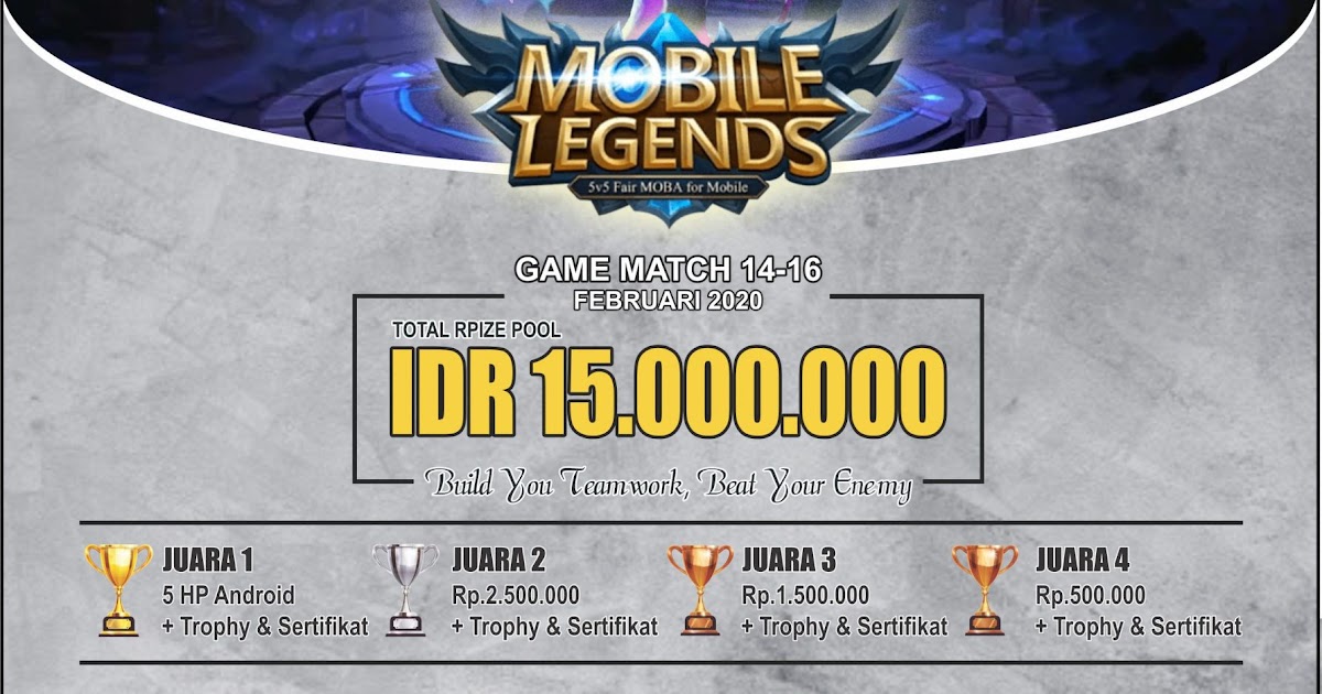 Mentahan Brosur Turnamen Mobile Legend - Ide Background Keren