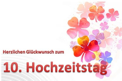 10 Hochzeitstag Karte Zum Ausdrucken