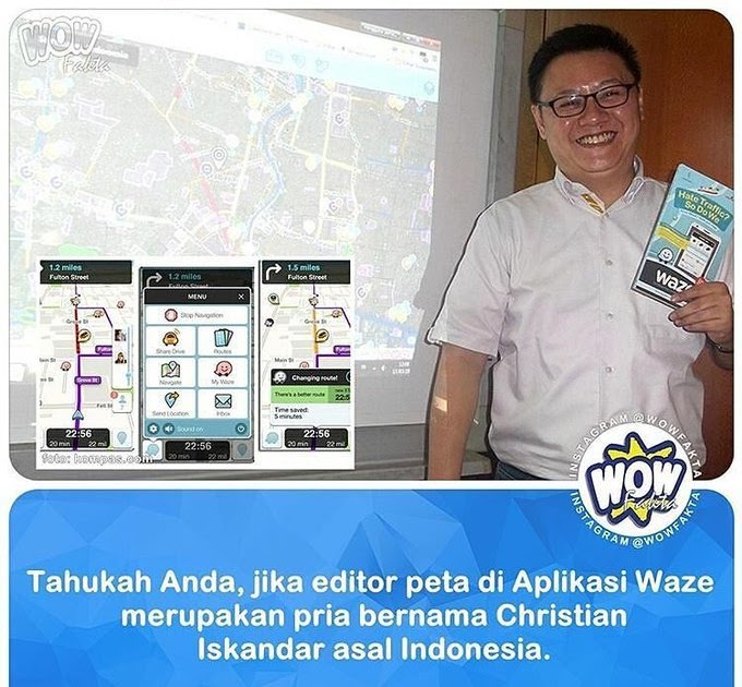Unik Jawara editor  peta di aplikasi  Waze ternyata berasal 