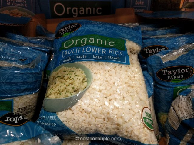 Costco has a great price right now on organic riced cauliflower! Taylor Farms Organic Cauliflower Rice