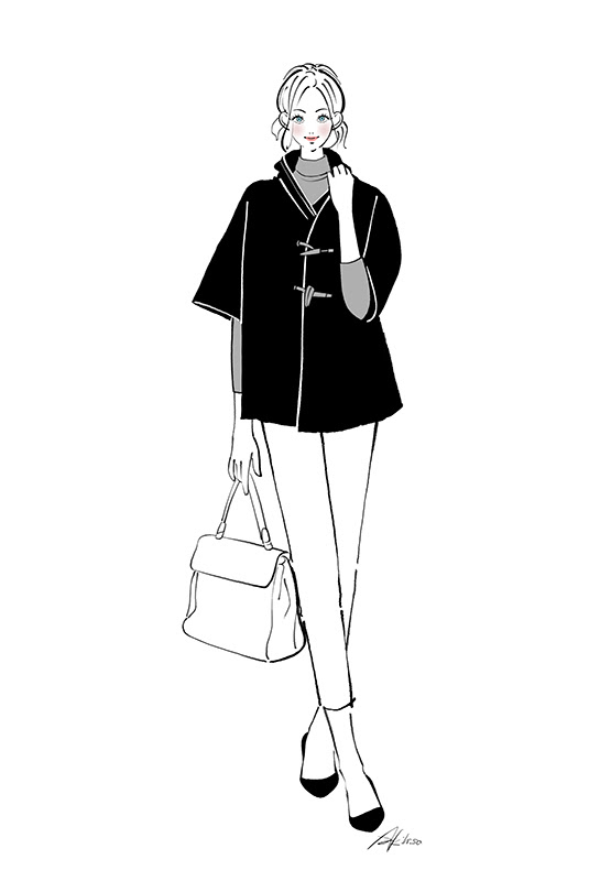 新鮮なファッション イラスト 白黒 人気のファッション画像