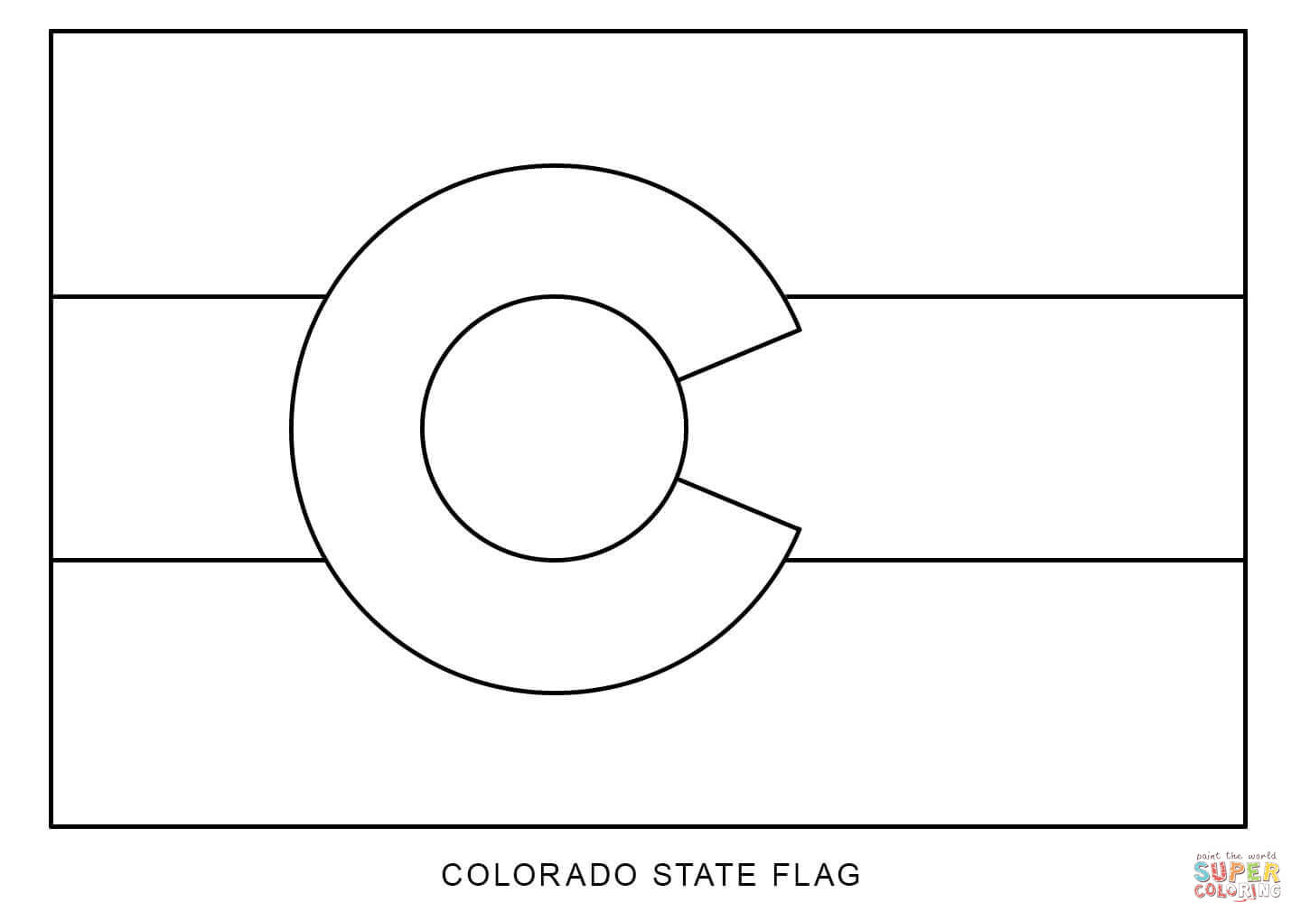 Free science and math simulations for teaching stem topics, including physics, chemistry, biology, and math, from university of colorado boulder. Flag Of Colorado Coloring Page Free Printable Coloring Pages