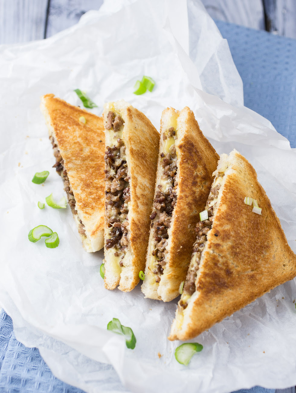 Drain the fat if desired (i don't, and it is closer to the original recipe if you don't, but you can if you want). Ground Beef Grilled Cheese Sandwich The Girl Loves To Eat