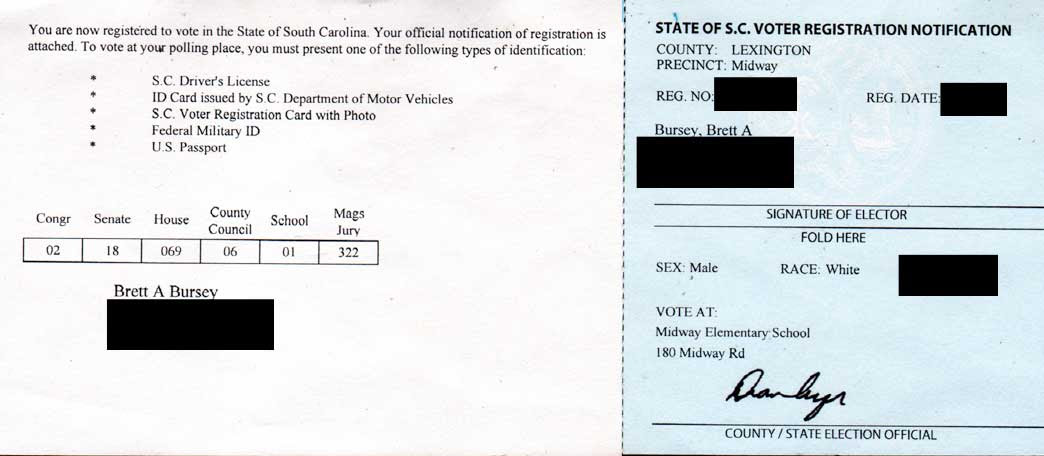 How To Get A Sc Voter Registration Card With Photo Ethel