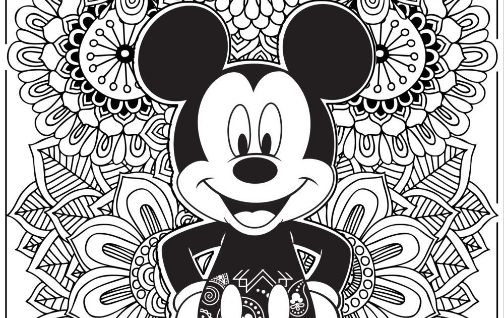 Download Mickey Mouse Disney Mandala Coloring Pages