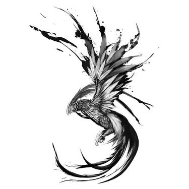 Phoenix Rising From Ashes Tattoo Designs
