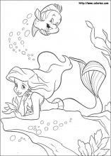 Cute garfield printable coloring pages. The Little Mermaid Coloring Pages On Coloring Book Info