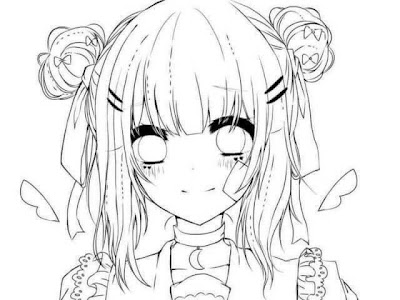 画像をダウンロード 女の子 フリー 線画 背景 透過 315985