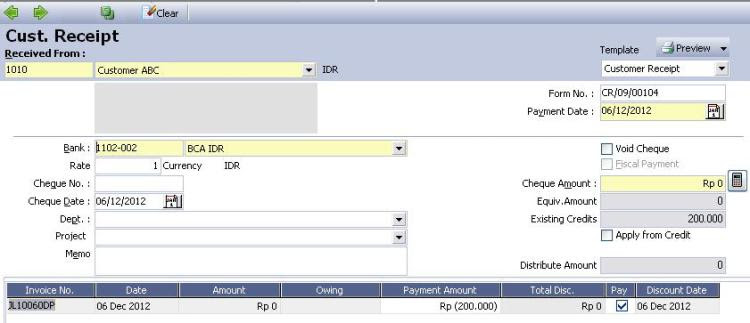 Contoh Invoice Uang Muka - Contoh LBE