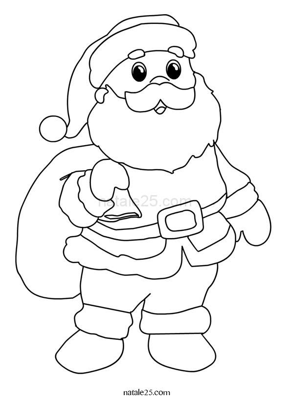 Immagini Da Colorare Babbo Natale Acolore