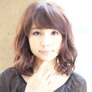 垢抜け セミロング 女の子 髪型 ミディアム 262291