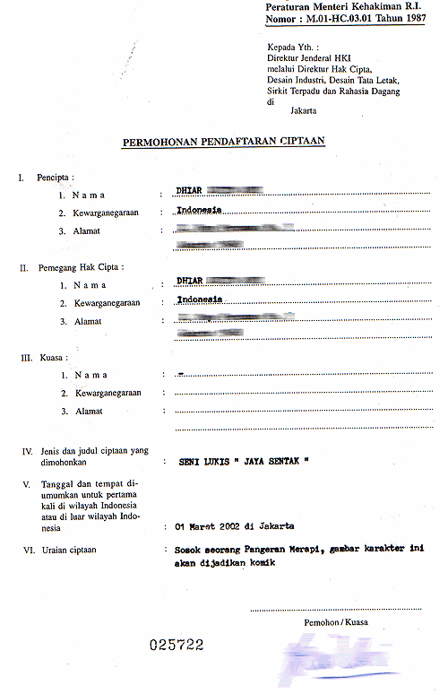 Contoh Gambar Formulir Pendaftaran
