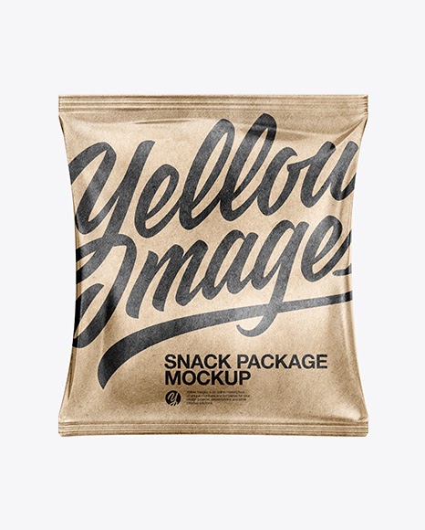 Download Kraft Paper Snack Package Mockup Packaging Mockups