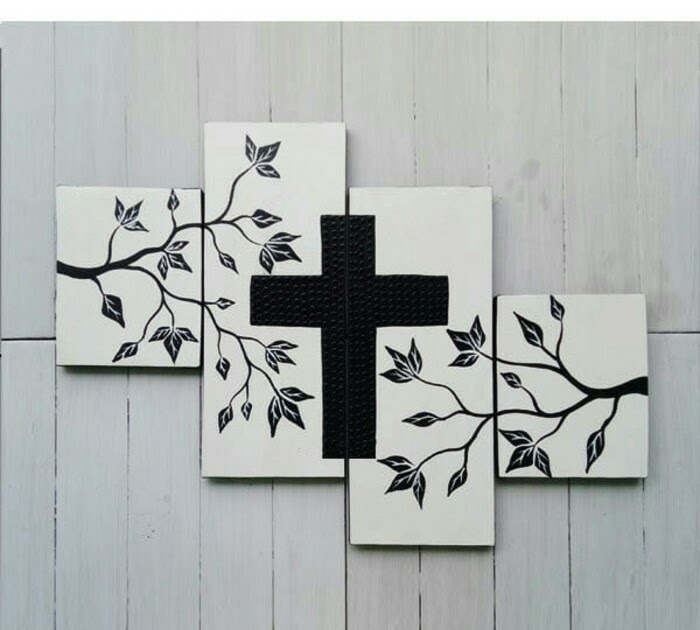 Gambar Salib Hitam  Putih  Stiker Dinding Salib Tulisan  