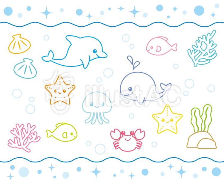 簡単 かわいい 海 の 生き物 イラスト 手書き Josspicture4boue