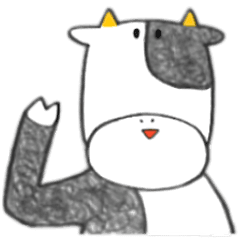最高の動物画像 50 かわいい ゆるい 牛 イラスト