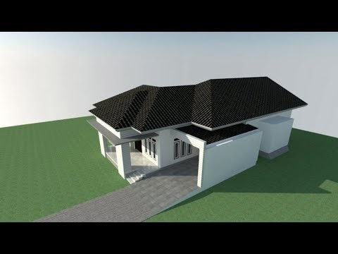 Ide Model Atap  Rumah Minimalis  AA Eps09 Video gambar  rumah minimalis  tampak depan samping  