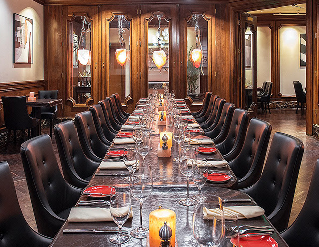 Interior view of the Private Dining Room located in the Red Salt Room
