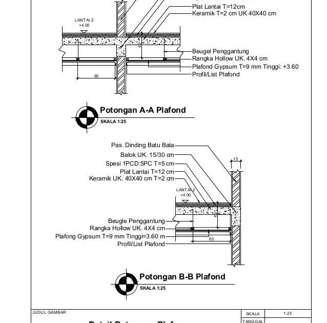 Menarik Detail Lantai Keramik  Dwg Pondasi Beton Pondasi 