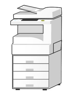 無料イラスト画像 エレガントコピー 機 イラスト