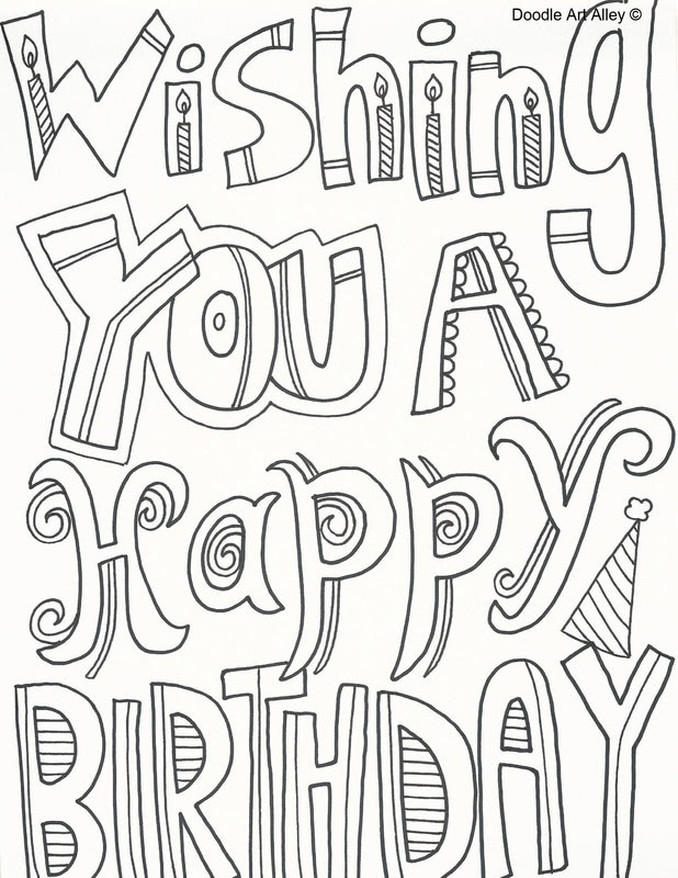 30 happy birthday coloring sheet  free printable coloring pages