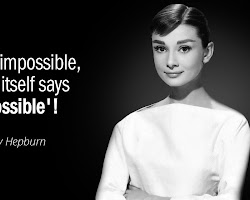 Audrey Hepburn quote about impossible