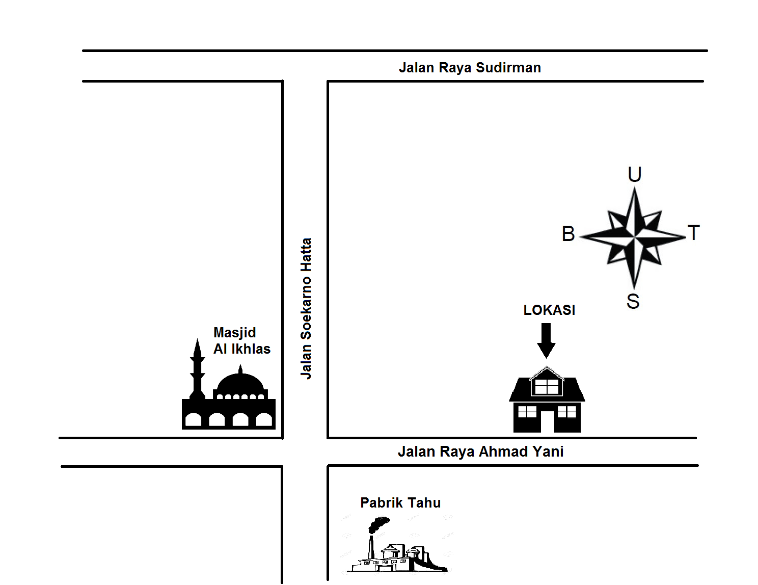 Contoh Gambar Denah  Rumah  Ke Sekolah Desain Rumah 