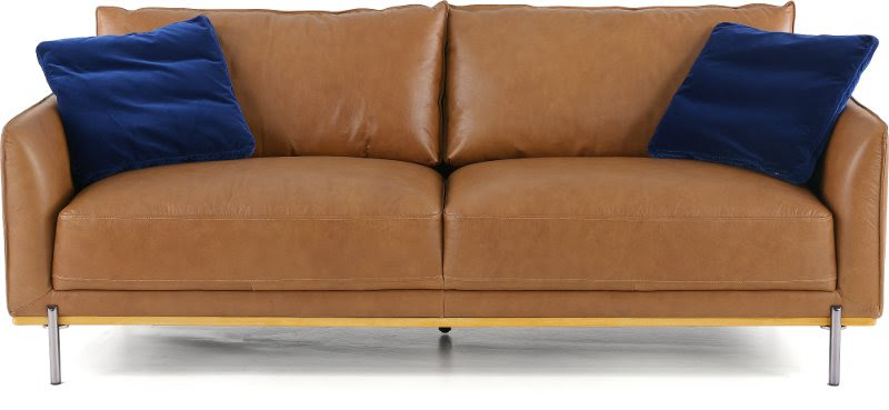 Free delivery and returns on ebay plus items for plus members. Mid Century Modern Camel Brown Leather Sofa Marseille Rc Willey Furniture Store