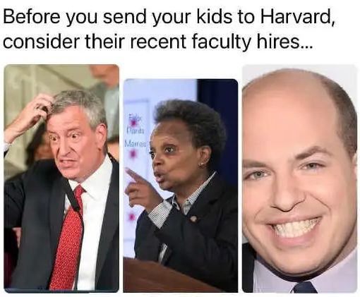 Meme showing new professors at Harvard inclusing Brian Seltzer. 