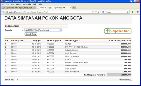 Contoh Database Buku - Contoh O