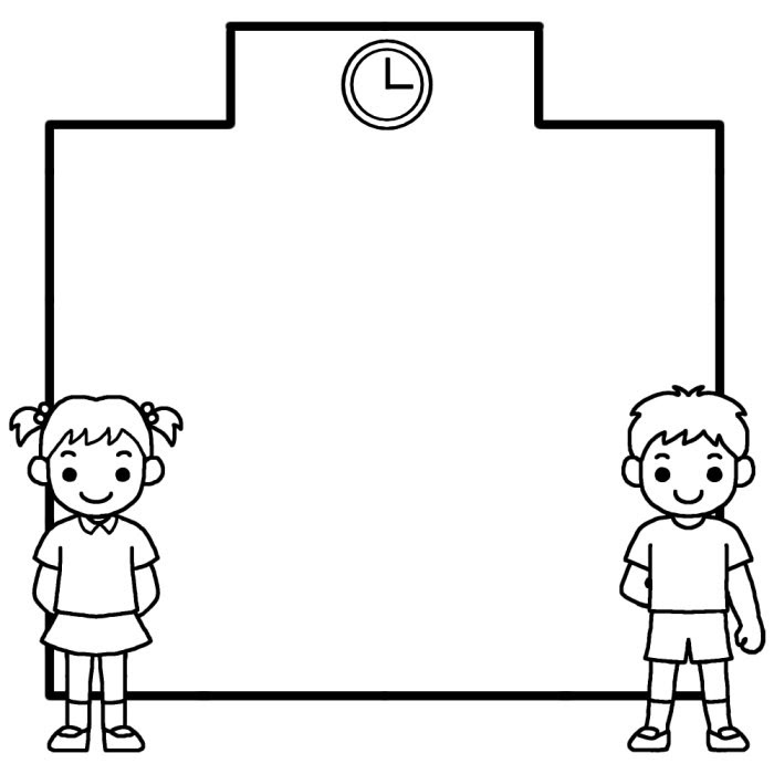 美しい花の画像 驚くばかり学校 イラスト 白黒