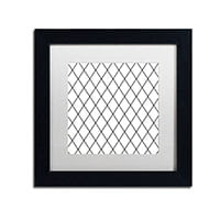 White canvas art with matte black frame by Color Bakery