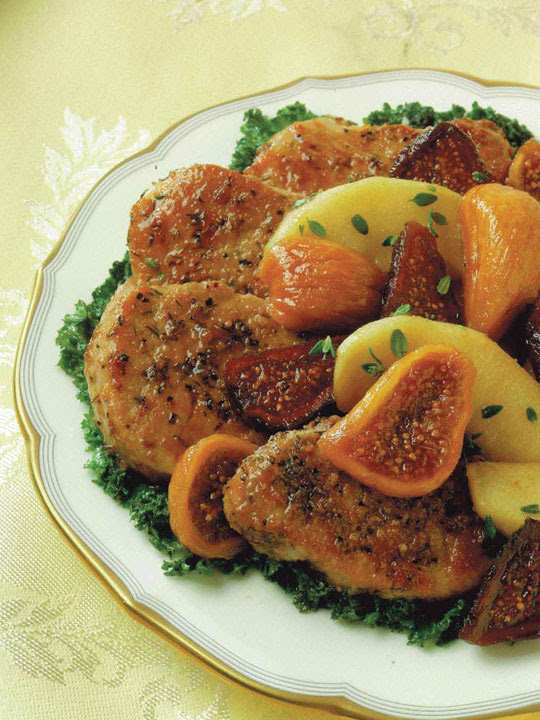17 best ideas about sauce for pork tenderloin on pinterest. Pork Tenderloin Medallions Recipe With Honey Glazed Figs Apples Valley Fig Growers