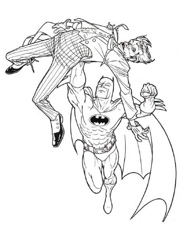 Batman And Joker Coloring Pages Free Coloring On Clipart
